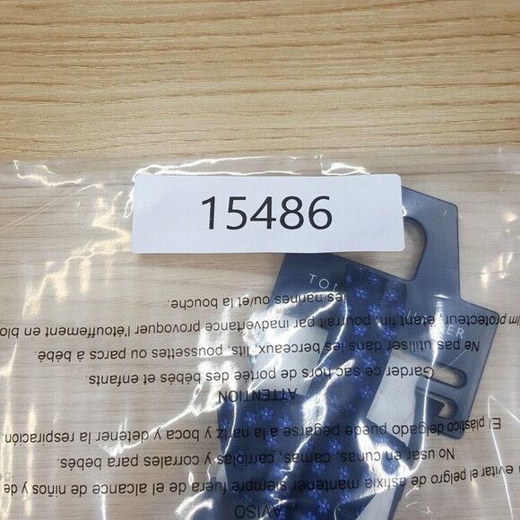 TOMMY HILFIGER Mens Bow Tie Blue Floral + Matching Pocket Square Set Adjustable - Picture 2 of 2